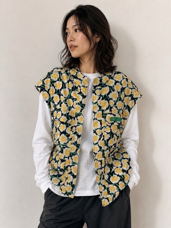Diane Von Furstenberg Jackets & Blazers - Diane Von Furstenberg x Target (M) Nylon PACKABLE POUCH-Yellow Hooded Vest-DVF-